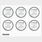 Zuurdeeg pretzel labels, zelfgemaakt zuurdeeg broo ronde sticker (Vel)
