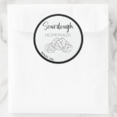 Zuurdeeg pretzel labels, zelfgemaakt zuurdeeg broo ronde sticker (Tas)