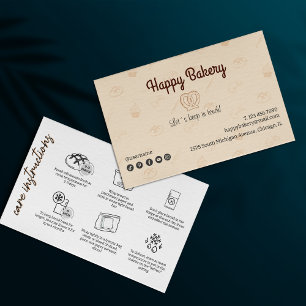 Zuurdeeg Verzorging Instructies Beige Bakkerij Ico Visitekaartje