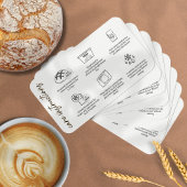 Zuurdeeg Verzorging Instructies Beige Bakkerij Ico Visitekaartje