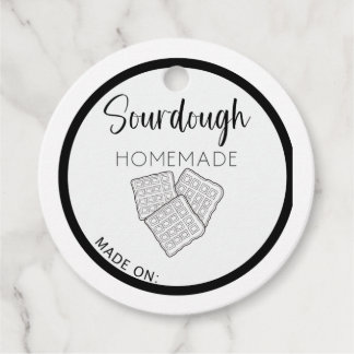 ZUURDEEG WAFEL LABELS, ZELFGEMAAKTE WAFEL LABEL