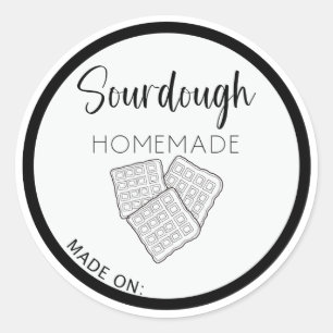 ZUURDEEG WAFELS, ZELFGEMAAKTE WAFELS LABEL
