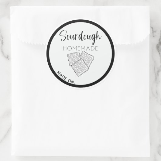 ZUURDEEG WAFELS, ZELFGEMAAKTE WAFELS LABEL (Tas)