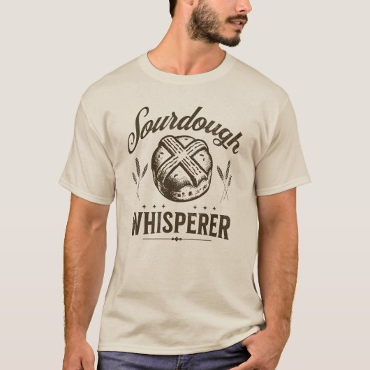 Zuurdeeg Whisperer Bread Bakery T-shirt (Voorkant)