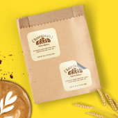 Zuurdesem brood bakken ingrediënten vierkante sticker