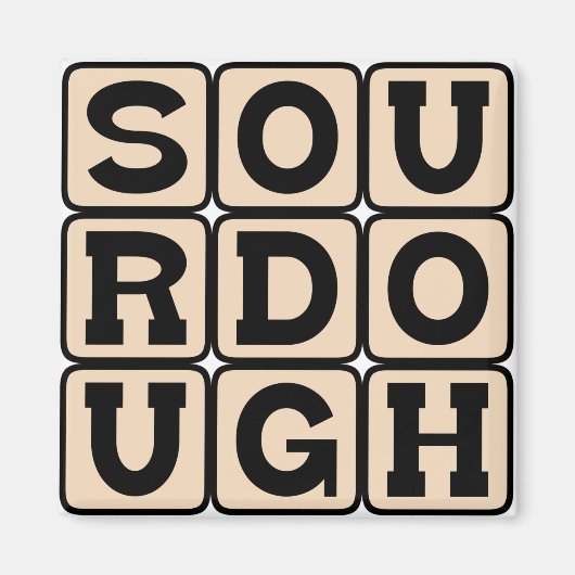 Zuurdesem, San Francisco-brood Magneet (Voorkant)