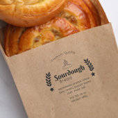 Zuurdesembrood bakkerij bedrijf modern minimalisti rubberstempel