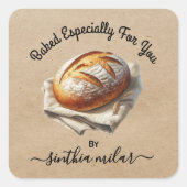  Zuurdesembrood Gebakken door U Gift Labels (Voorkant)