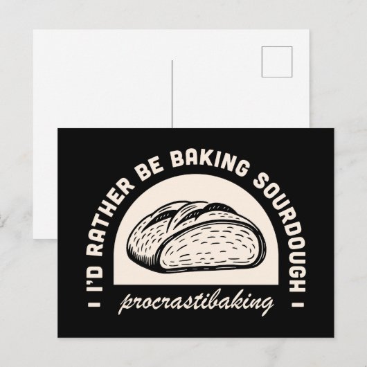 Zuurdesembrood liefhebber grappige citaten briefkaart (Voorkant / Achterkant)