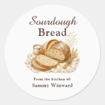 Zuurdesembrood Thuisgemaakt Giftlabel