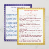 Zuurgebeden van de St. John Chrysostom-gebedenkaar Briefkaart (Voorkant / Achterkant)