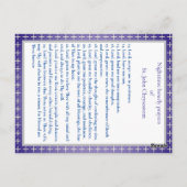 Zuurgebeden van de St. John Chrysostom-gebedenkaar Briefkaart (Achterkant)