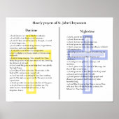 Zuurgebeden van St. John Chrysostom Poster (Voorkant)