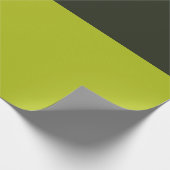 Zuurgroen - Groenzwart Cadeaupapier (Hoek)