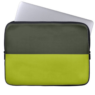 Zuurgroen - Groenzwart Laptop Sleeve