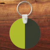 Zuurgroen - Groenzwart Sleutelhanger (Voorkant)