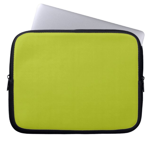 Zuurgroen (vaste kleur) laptop sleeve (Voorkant)