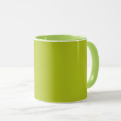 Zuurgroen (vaste kleur) mok (Voorkant rechts)