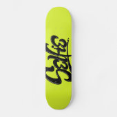 Zuurgroene Graffiti Selfie Street Art Lettering Skateboard (Voorkant)
