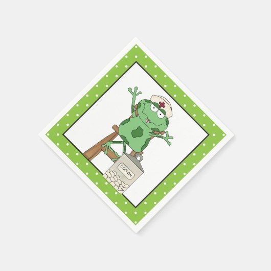 Zuurkikkerpapier servetten (Hoek)