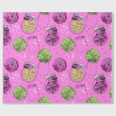 Zuurkool Fermentatiekool en kruiken Cadeaupapier (Vlak)