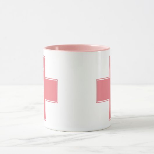 Zuurkruis met aangepaste kleuren mok (Midden)