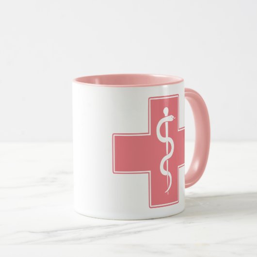 Zuurkruis met aangepaste kleuren mok (Voorkant rechts)