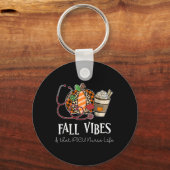 Zuurluipaardpompoenen en pompoenen, Herfst- en naa Sleutelhanger (Voorkant)