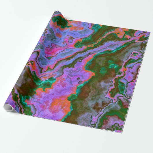 Zuurmarmerpapier Cadeaupapier (Uitgerold)