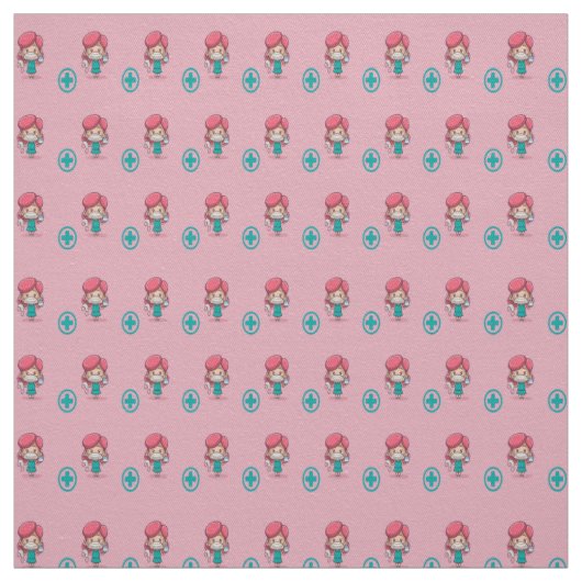 Zuurpatroon in roze stof (Swatch)