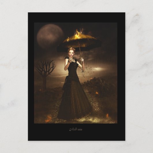 Zuurregen Briefkaart (Voorkant)