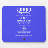 Zuurstof 888 Naam van Jezus Muismat (Voorkant)