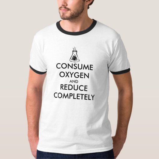 Zuurstof consumeren en volledig verminderen t-shirt (Voorkant)
