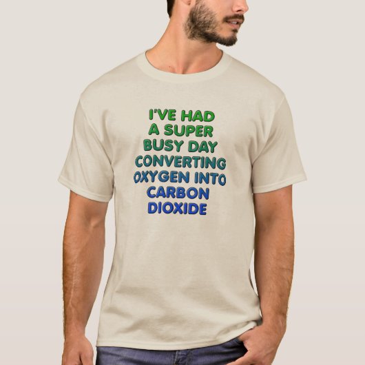 Zuurstof grappig T-shirt omzetten (Voorkant)