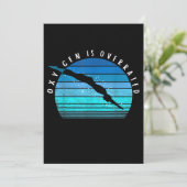 Zuurstof heeft een overwaardering van de zwembaart kaart (Staand voorkant)