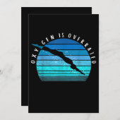 Zuurstof heeft een overwaardering van de zwembaart kaart (Voorkant / Achterkant)