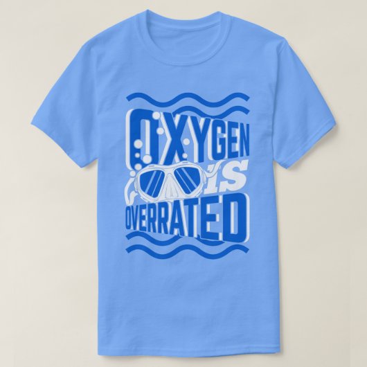 Zuurstof heeft een te hoge rating voor Funny Swimm T-shirt (Design voorkant)