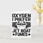 Zuurstof Ik geef de voorkeur Jet Boat dampen Jetbo Kaart (Gele Bloem)