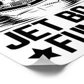 Zuurstof Ik geef de voorkeur Jet Boat dampen Jetbo Poster (Hoek)