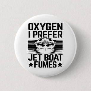Zuurstof Ik geef de voorkeur Jet Boat dampen Jetbo Ronde Button 5,7 Cm
