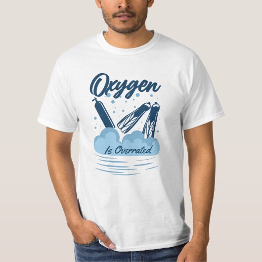 Zuurstof is te hoog - voor zwemmers t-shirt (Voorkant)