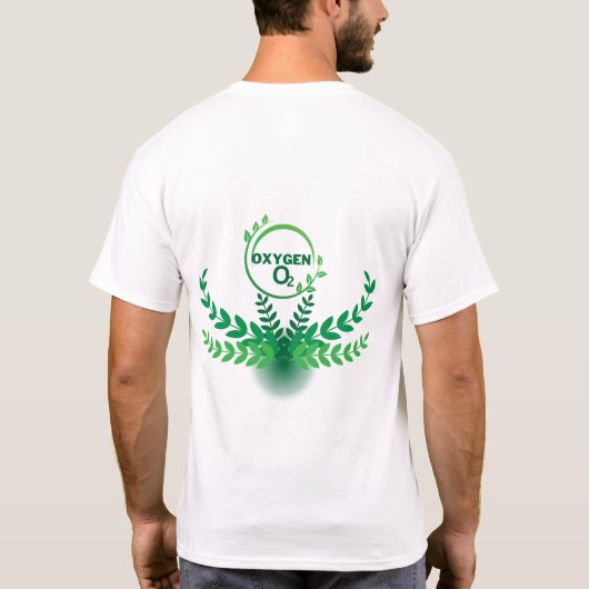 "ZUURSTOF" logo ontworpen T-shirt (Achterkant)
