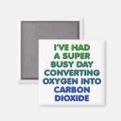 Zuurstof omzetten in koelkastmagneet magneet (Voorkant / Achterkant)