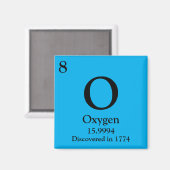 Zuurstof Periodiek Tabel Magneet (Voorkant / Achterkant)