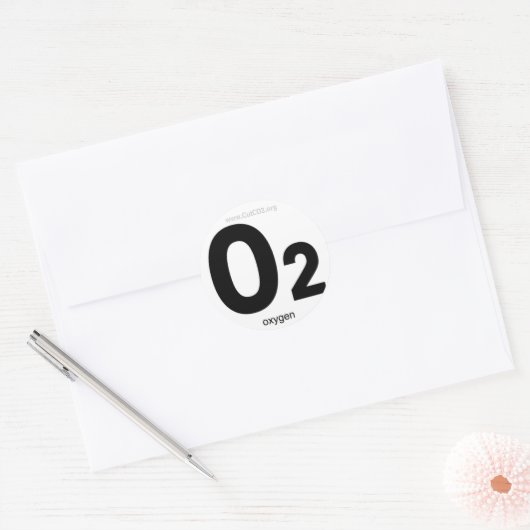 Zuurstof Sticker (Envelop)