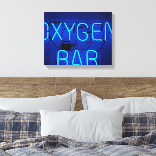 zuurstofbalk canvas afdruk (Insitu (Slaapkamer))