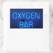 zuurstofbalk rechthoekige sticker (Tas)