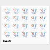 Zuurstofconcentrator en tanketiket Vierkante Stick Sticker (Vel)