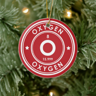 Zuurstofelement Rode keramische sierelementen Keramisch Ornament