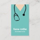 Zuurstokken en stethoscoop-Visitekaartje Visitekaartje (Voorkant)